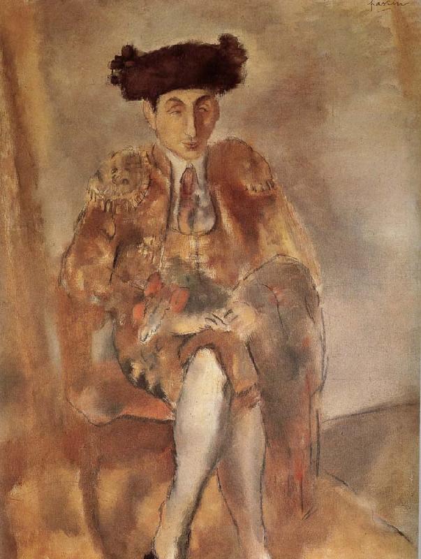 Jules Pascin Portrait of  FeleXidehabao wearing matador-s dress oil painting picture